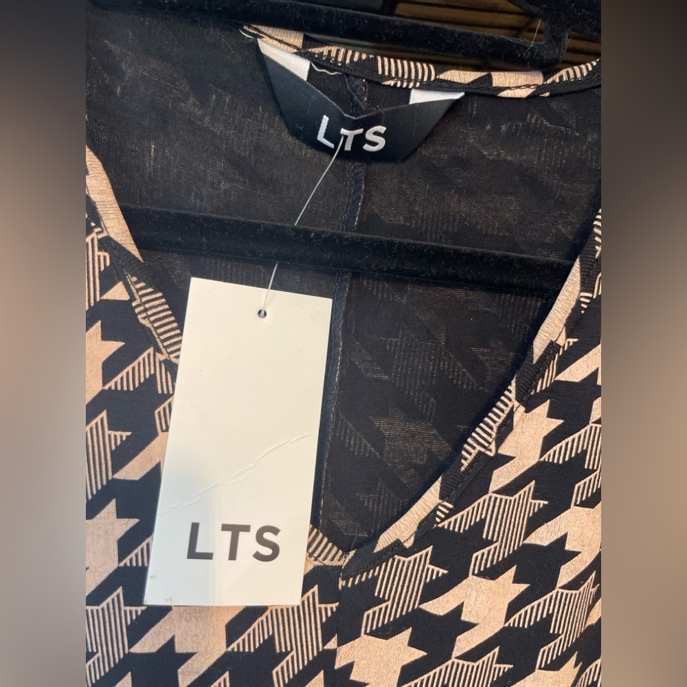 NWT Long Tall Sally Midi Dress | Houndstooth | Size US 8 UK 12 | Tall Sized - Picture 5 of 13